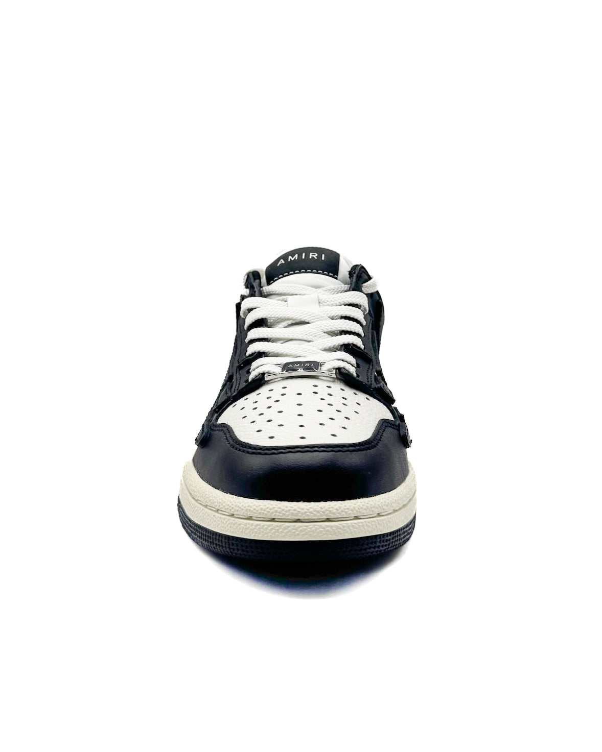 Amiri Calzado Skel Top Low Black/White · Premium Avenue