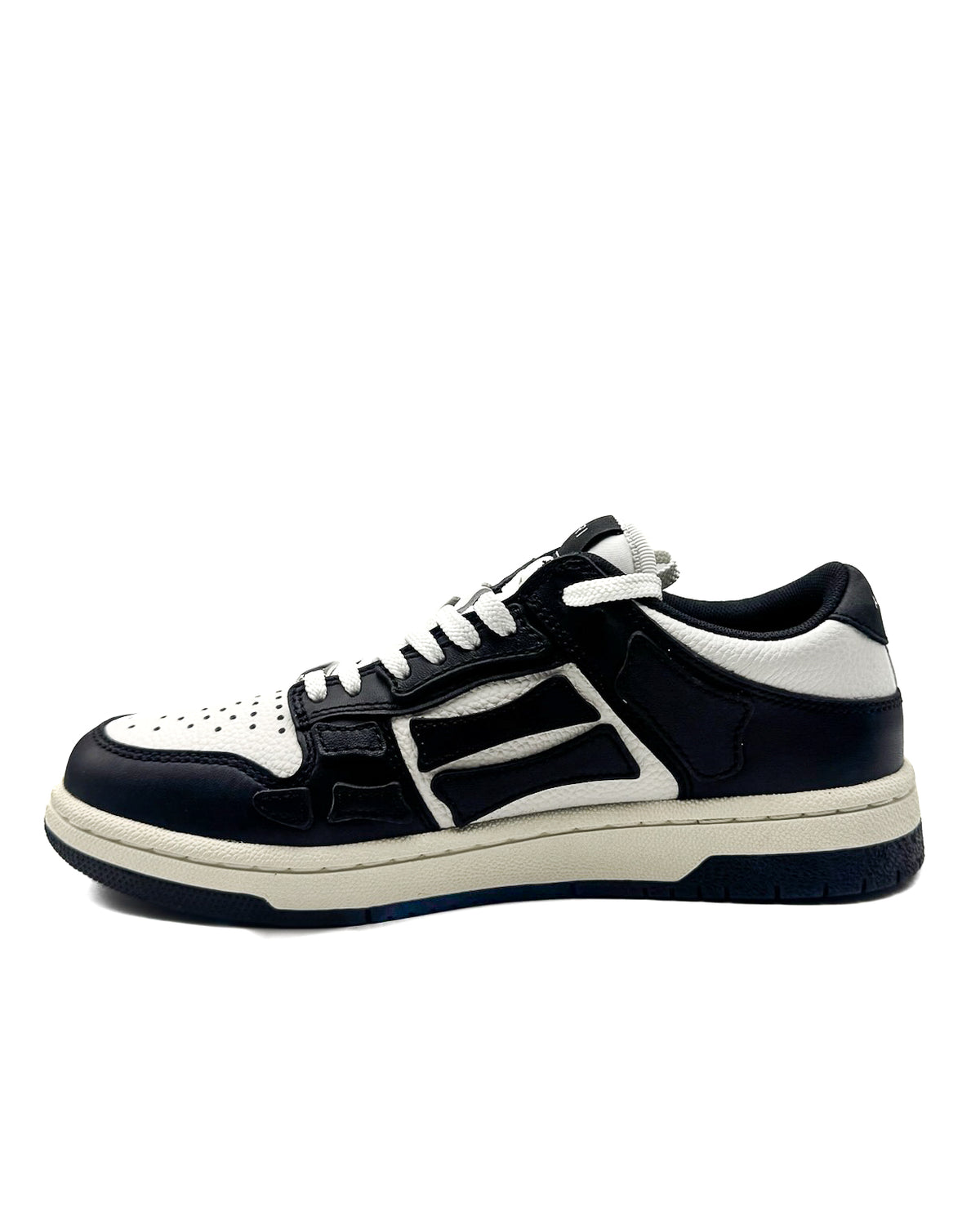 Amiri Calzado Skel Top Low Black/White · Premium Avenue