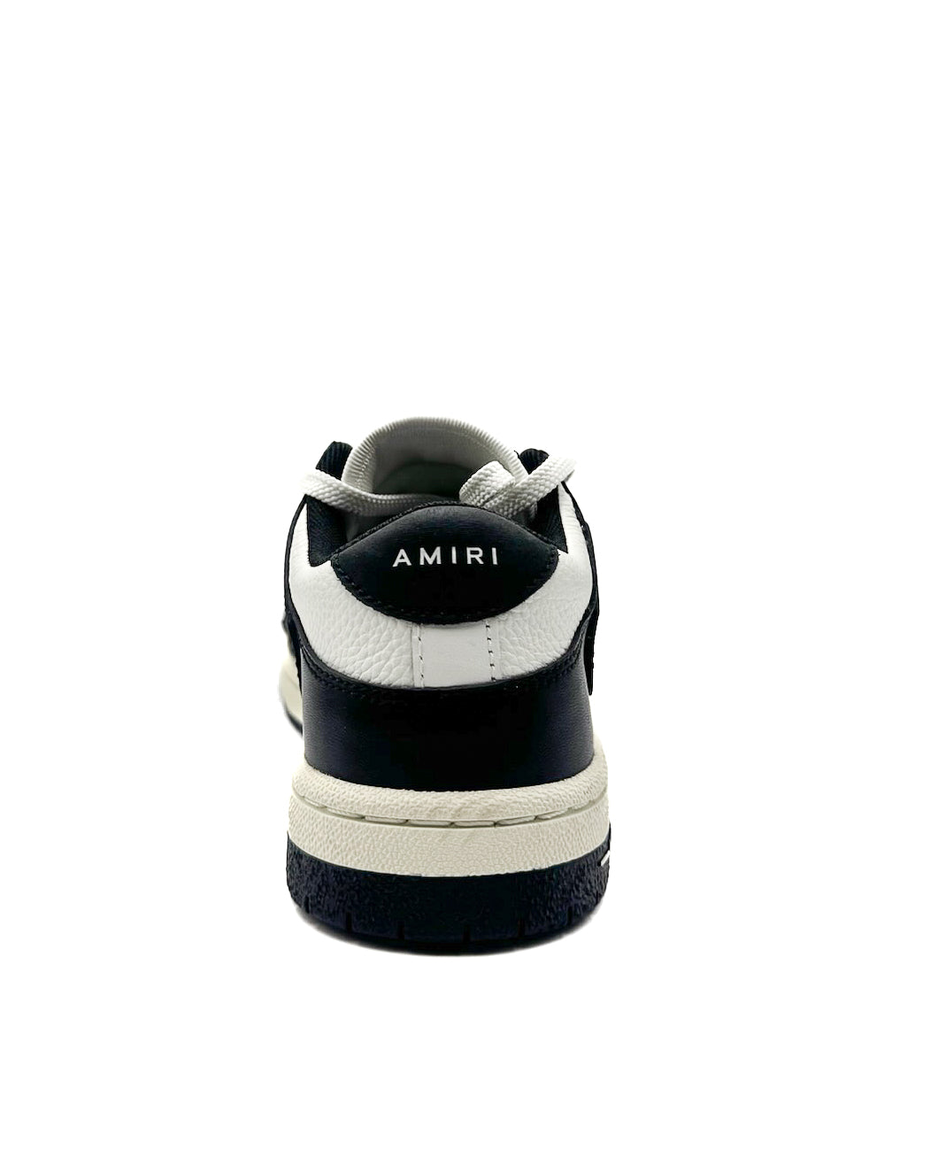 Amiri Calzado Skel Top Low Black/White · Premium Avenue