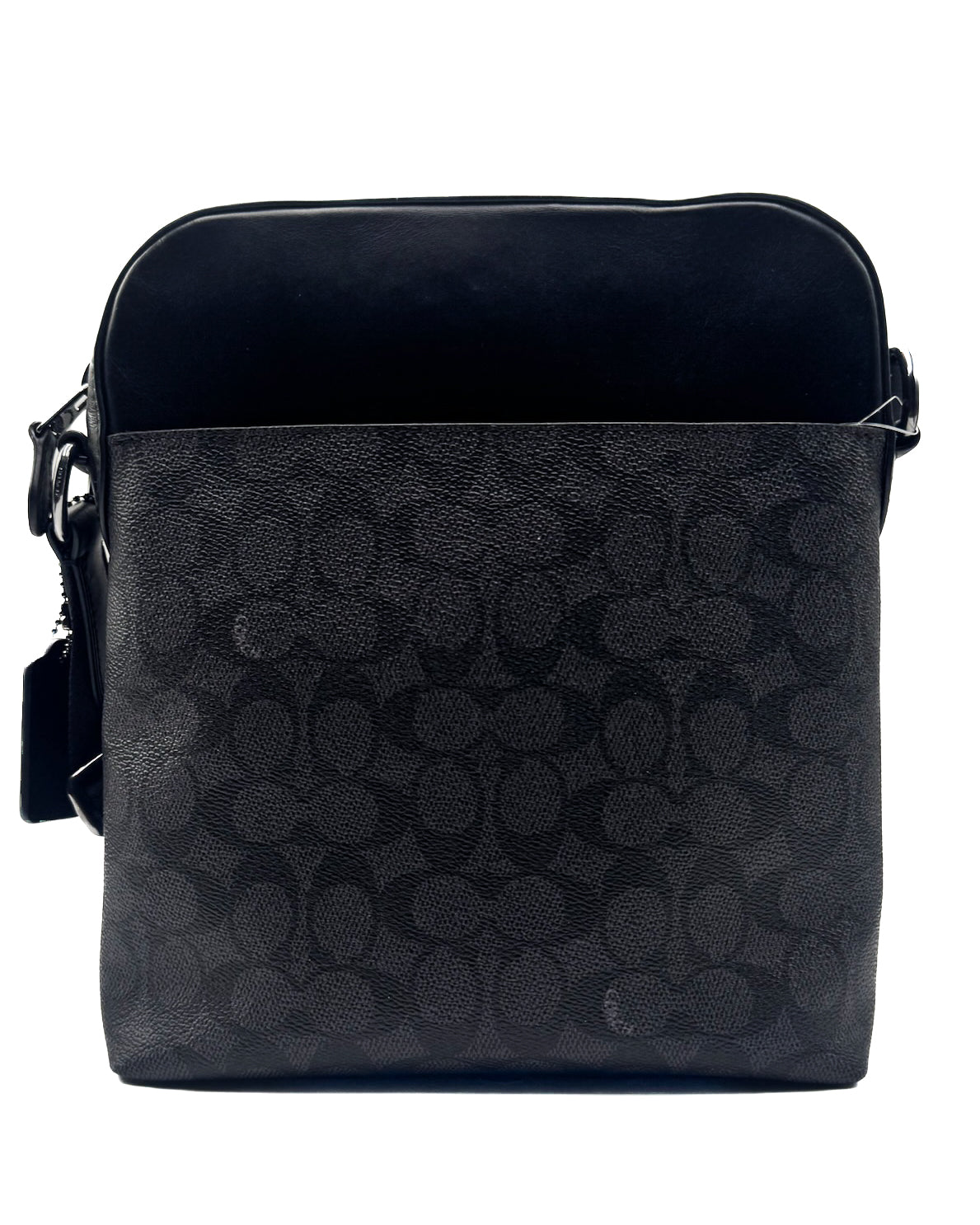 Coach Bolsa Houston Flt Sig Charcoal Black · Premium Avenue