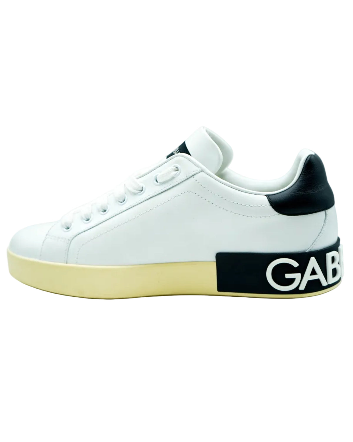 Dolce & Gabbana Calzado Portofino Sneaker Bianco/Nero · Premium Avenue