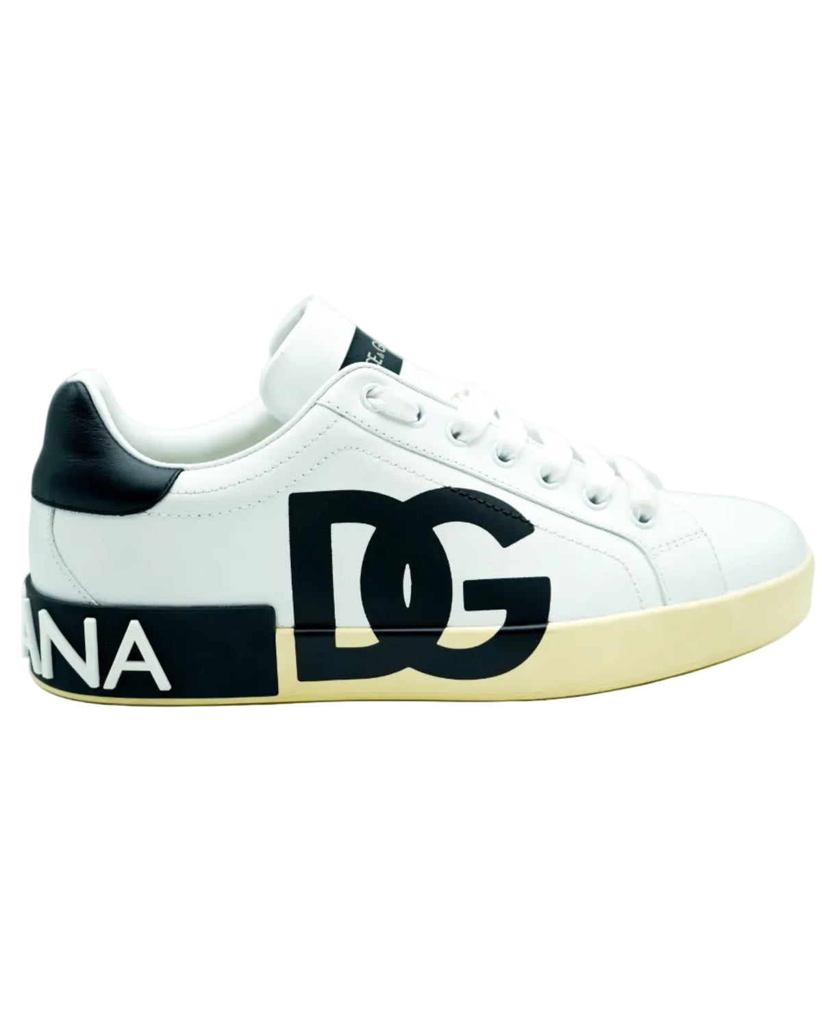 Dolce & Gabbana Calzado Portofino Sneaker Bianco/Nero · Premium Avenue