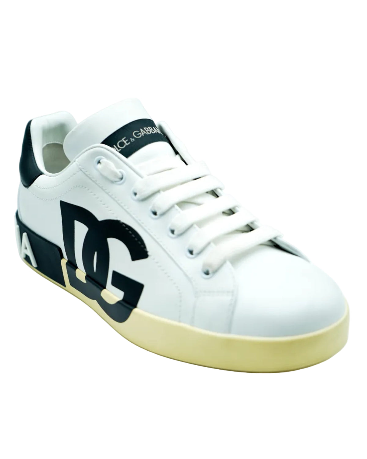 Dolce & Gabbana Calzado Portofino Sneaker Bianco/Nero · Premium Avenue