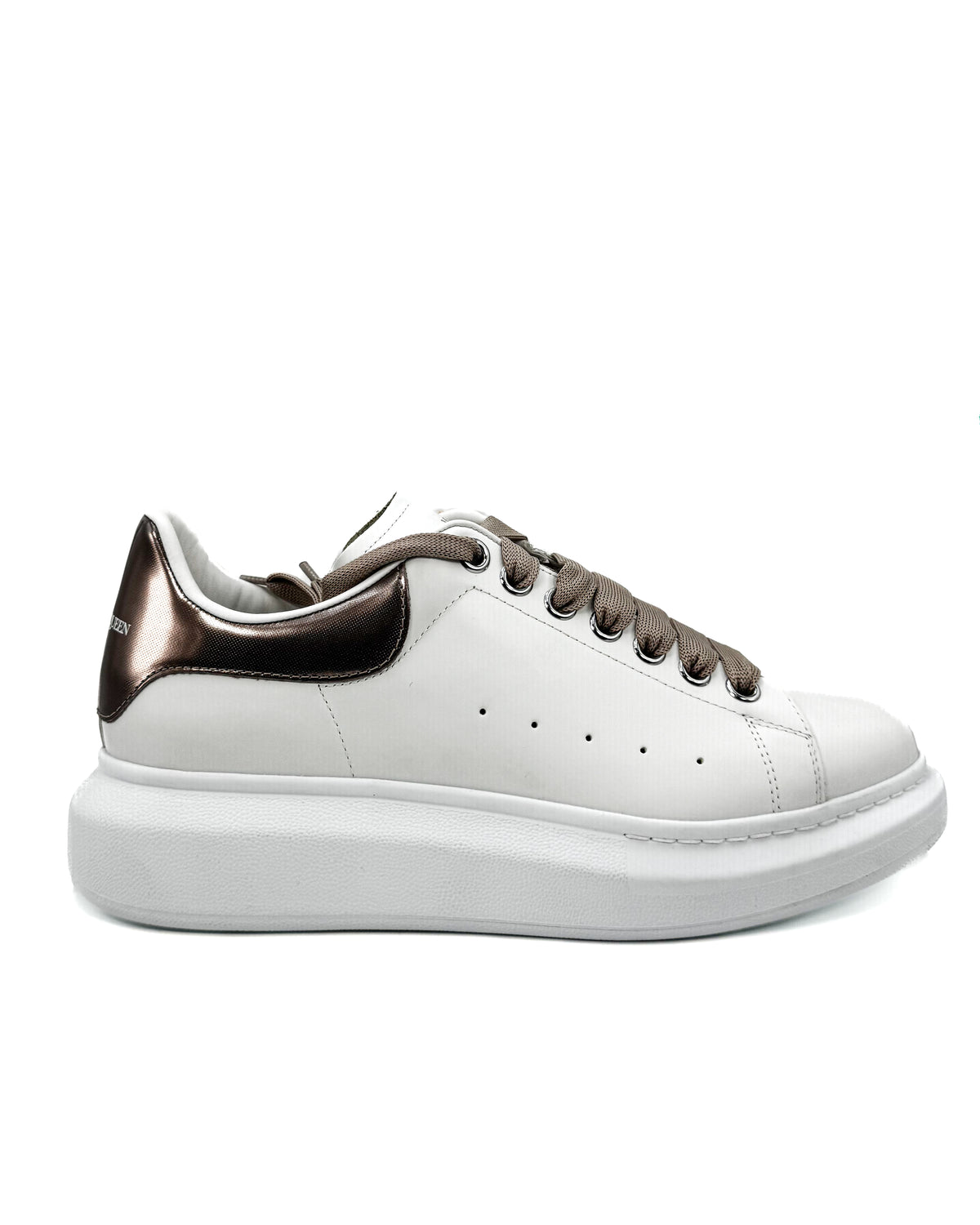 Alexander Mcqueen Calzado Leather Upper And Ru White/Oat · Premium Avenue