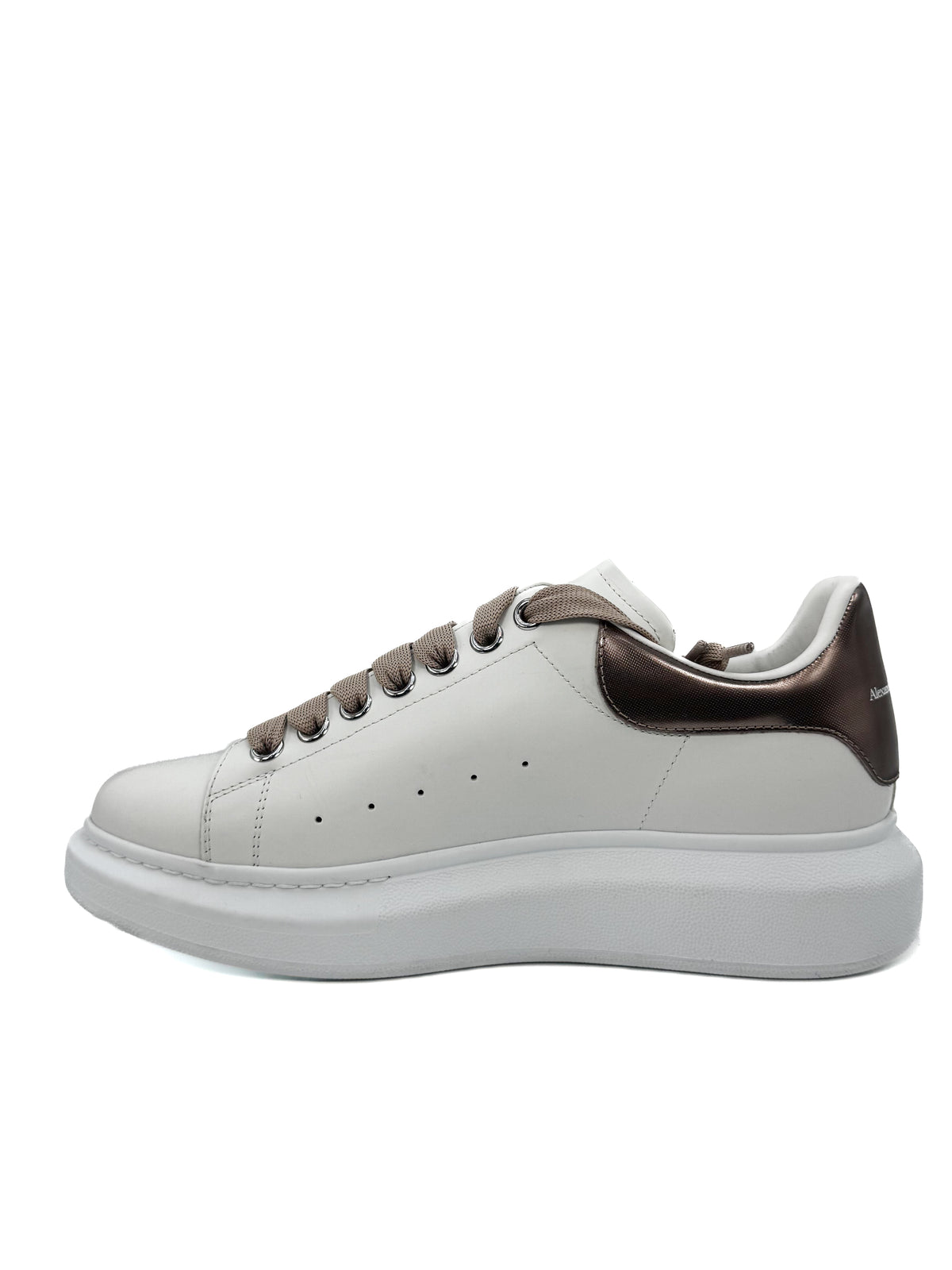 Alexander Mcqueen Calzado Leather Upper And Ru White/Oat · Premium Avenue