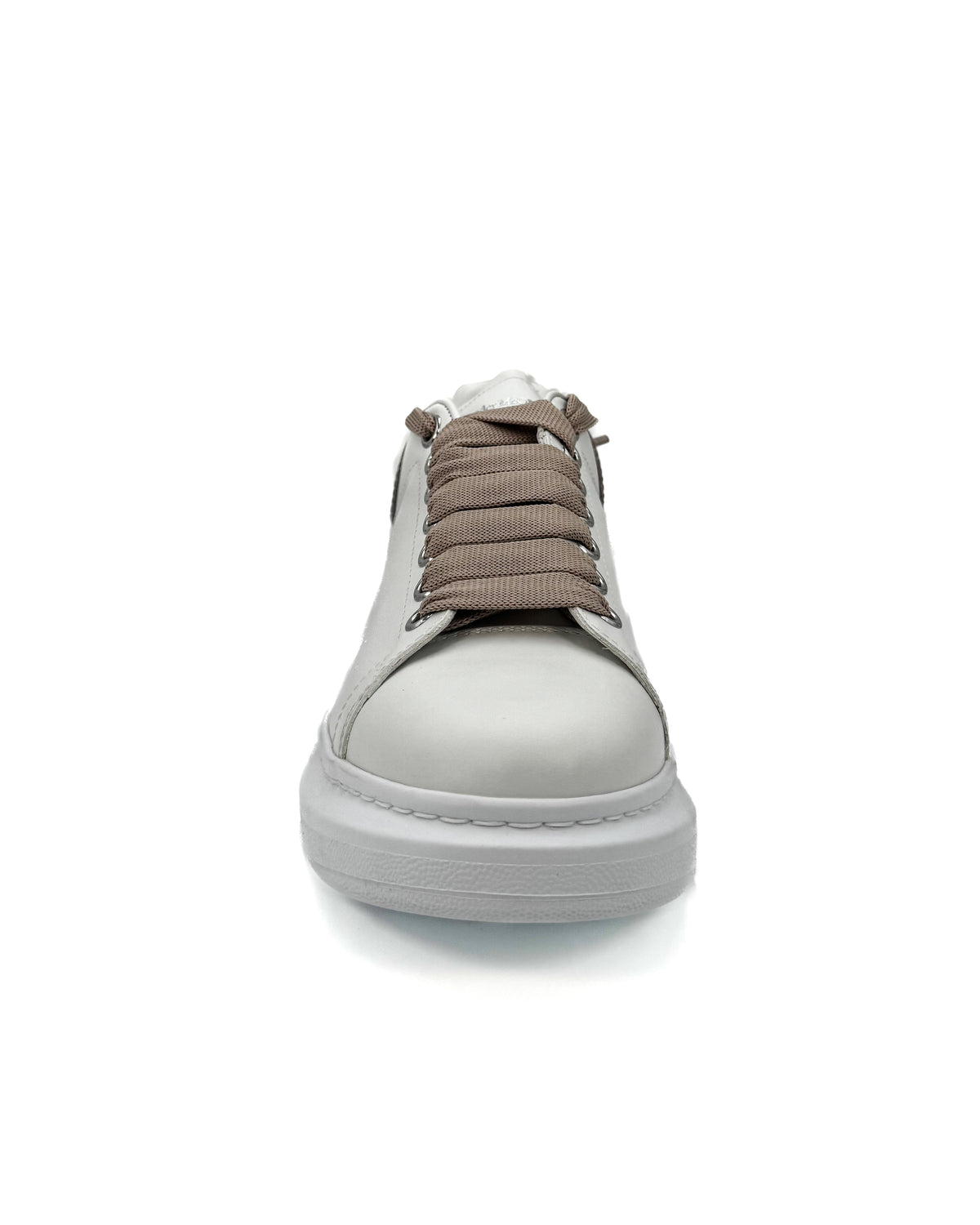 Alexander Mcqueen Calzado Leather Upper And Ru White/Oat · Premium Avenue