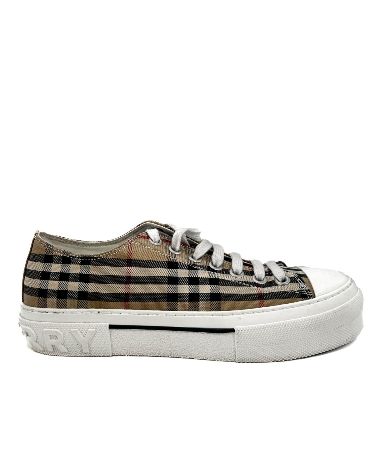 Burberry Calzado Vintage Check Cotton Beige/Blanco · Premium Avenue