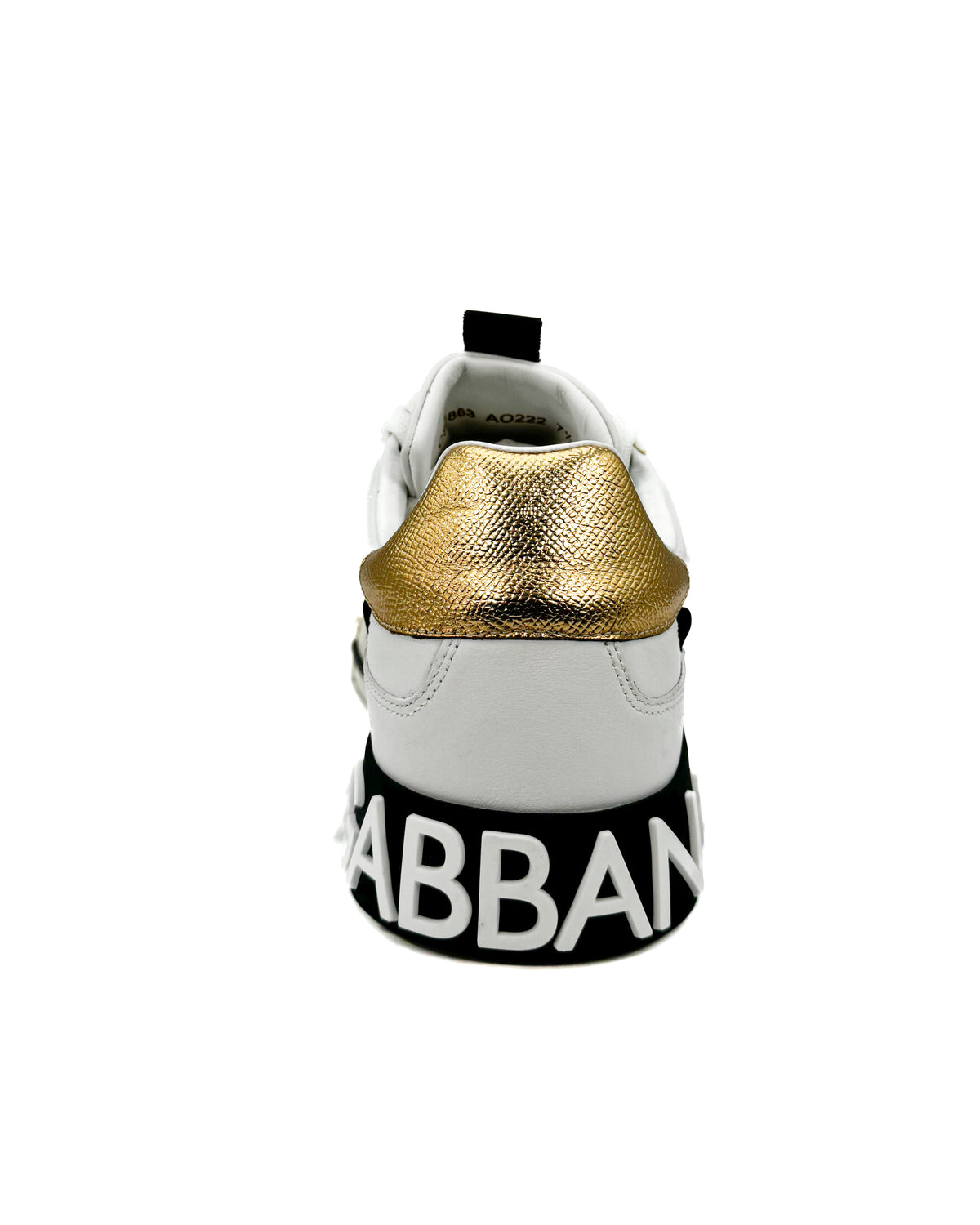 Dolce & Gabbana Calzado Portofino 2.0 Custom Bianco/Oro · Premium Avenue