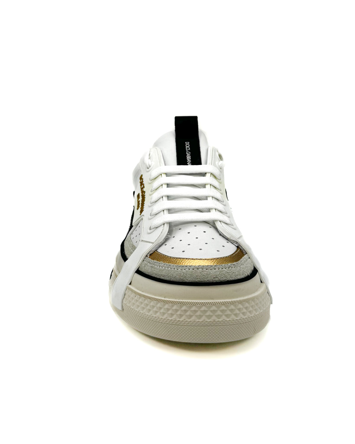 Dolce & Gabbana Calzado Portofino 2.0 Custom Bianco/Oro · Premium Avenue