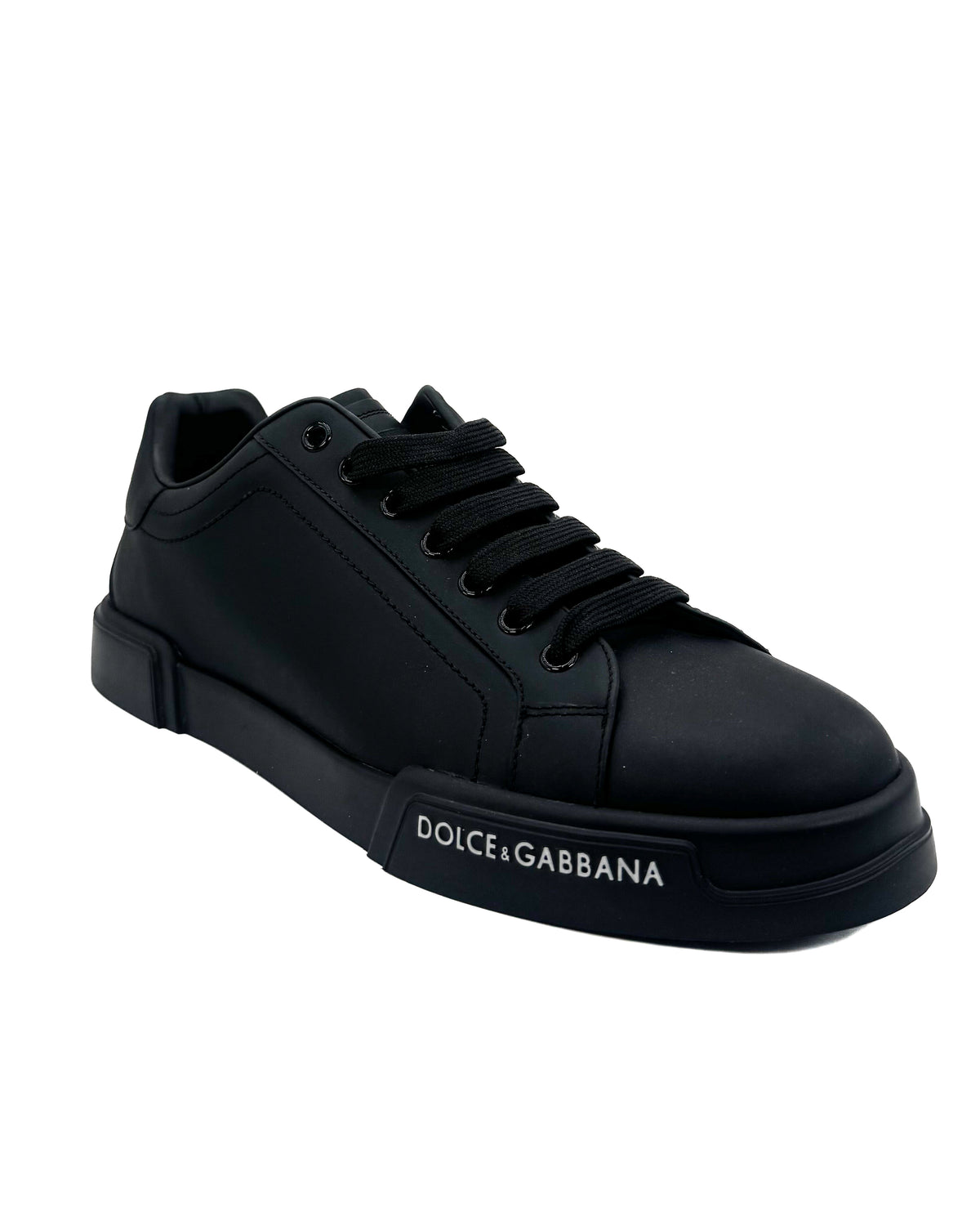Dolce & Gabbana Calzado Portofino Sneaker Nero/Nero · Premium Avenue