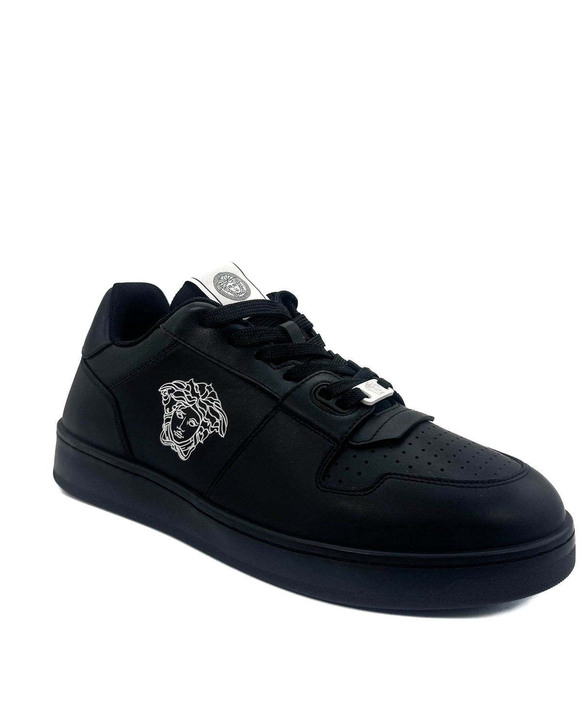 Versace Calzado Low Top Medusa Black · Premium Avenue