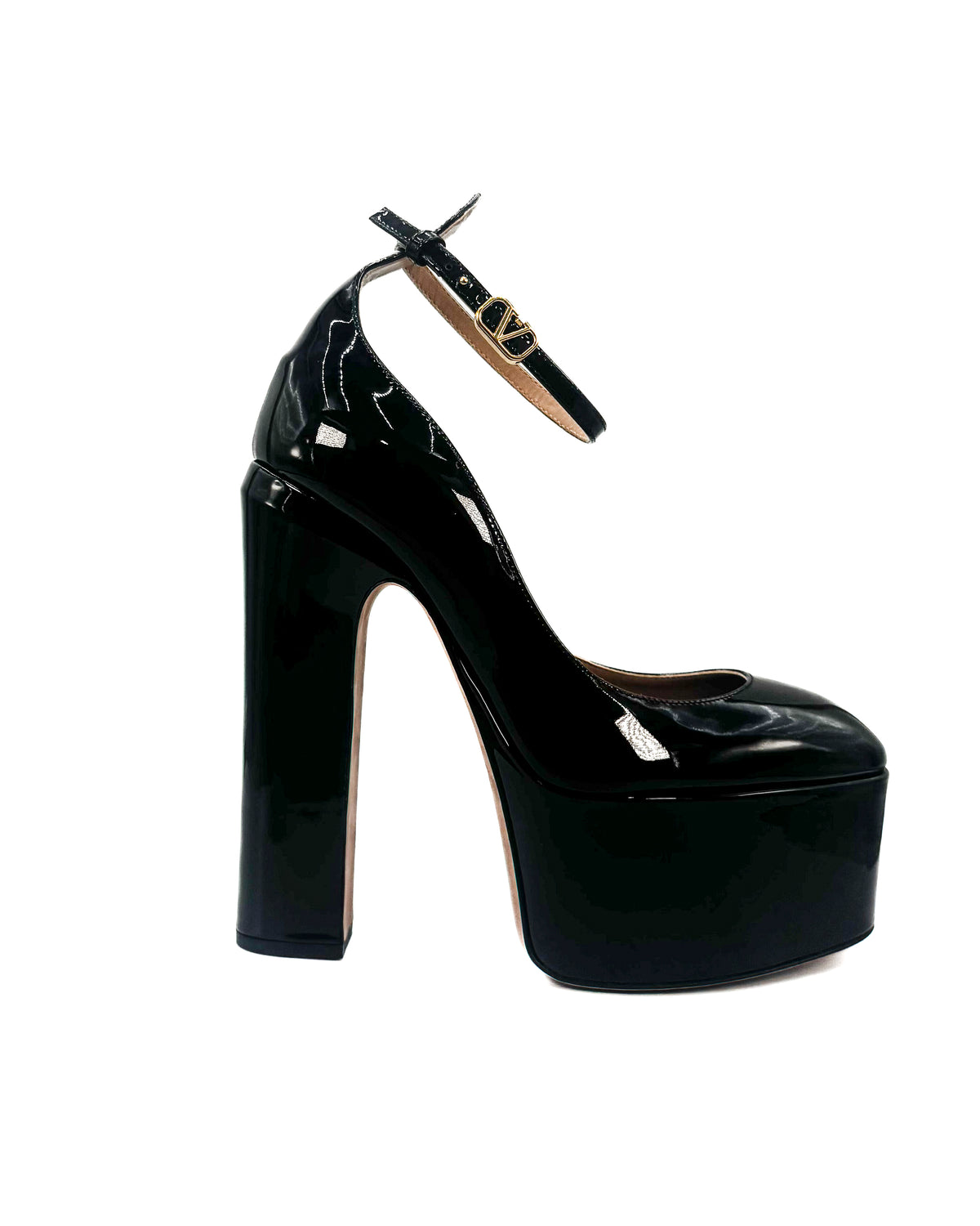 Valentino Calzado Ankle Strap Black · Premium Avenue