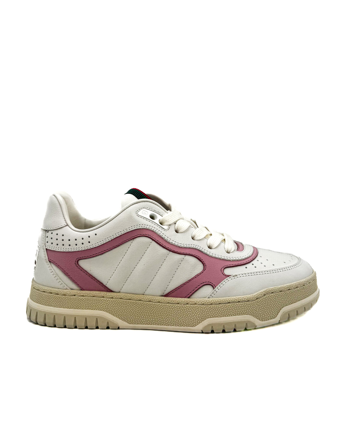 Gucci Calzado Leather Upper And Ru Pink/White · Premium Avenue