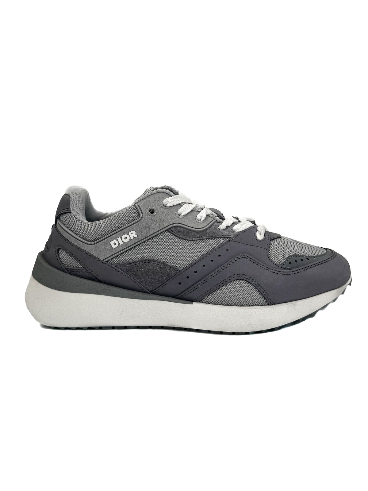 Dior Calzado B29 Smooth Calf Mesh Suede Grey/White · Premium Avenue