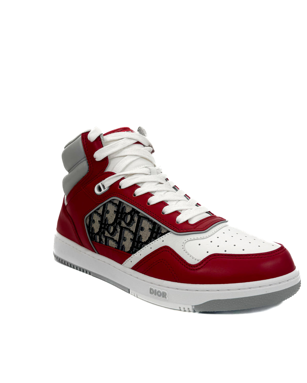 Dior Calzado B27 High Top Red/White · Premium Avenue