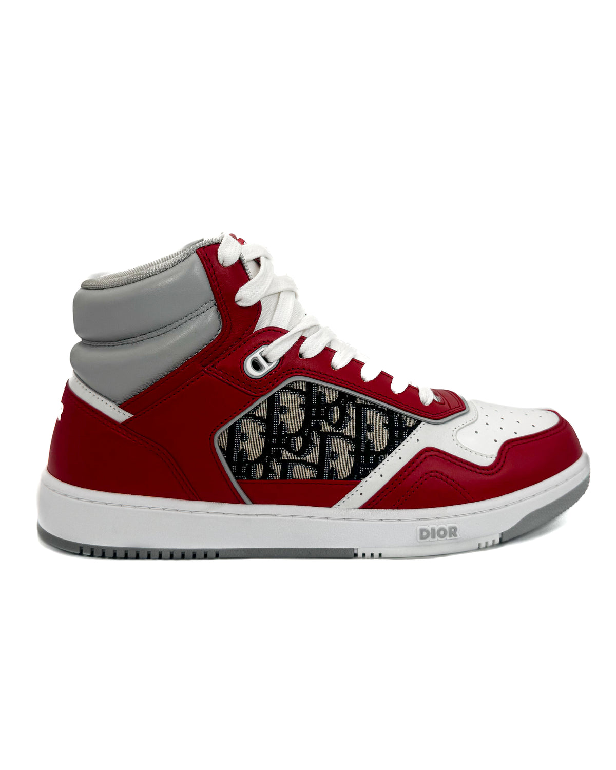 Dior Calzado B27 High Top Red/White · Premium Avenue