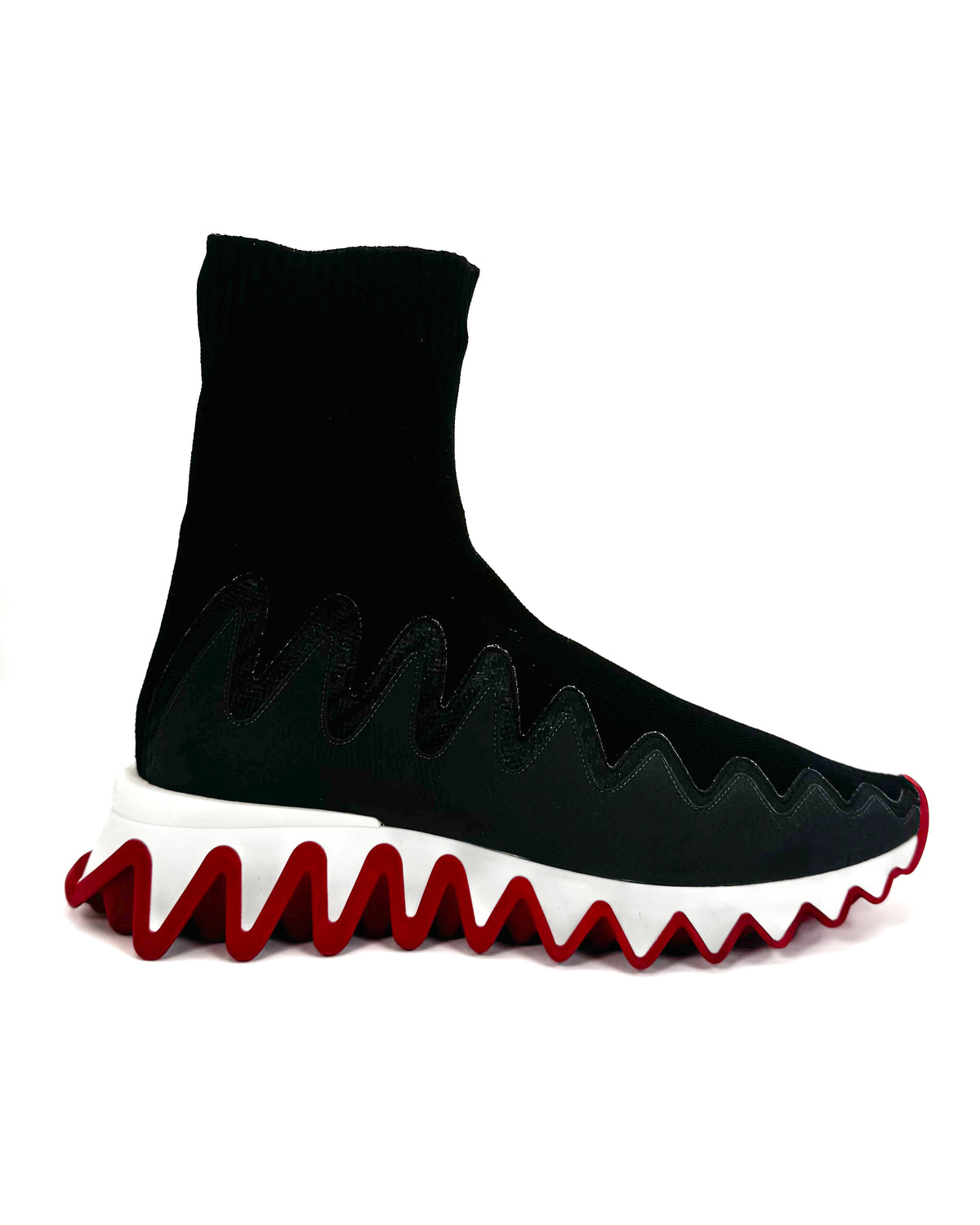 Christian Louboutin Calzado Sharky Sock Flat Black (woman) · Premium Avenue