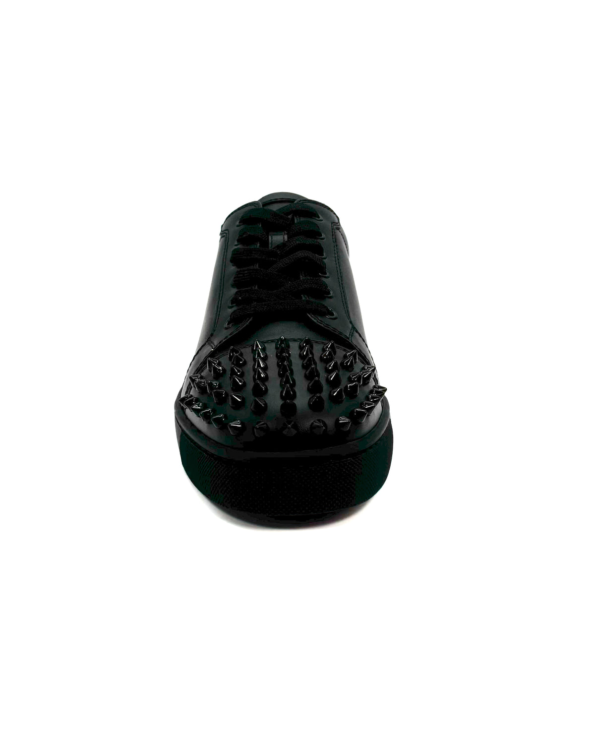 Christian Louboutin Calzado Louis Junior Spikes Flat - Calf Black · Premium Avenue