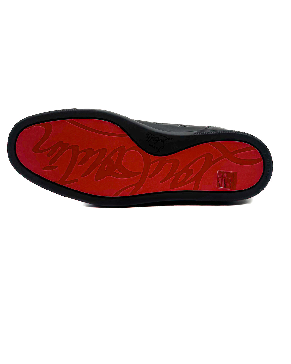 Christian Louboutin Calzado Louis Junior Spikes Flat - Calf Black · Premium Avenue