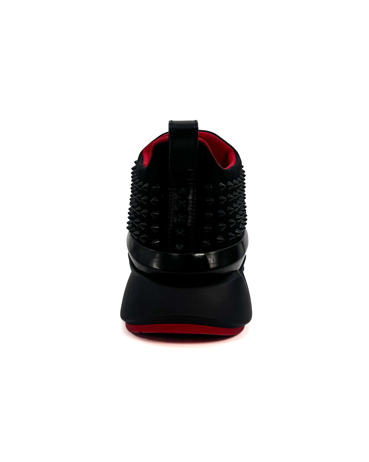 Christian Louboutin Calzado Spike-sock Flat Neoprene Black/Black Mat · Premium Avenue
