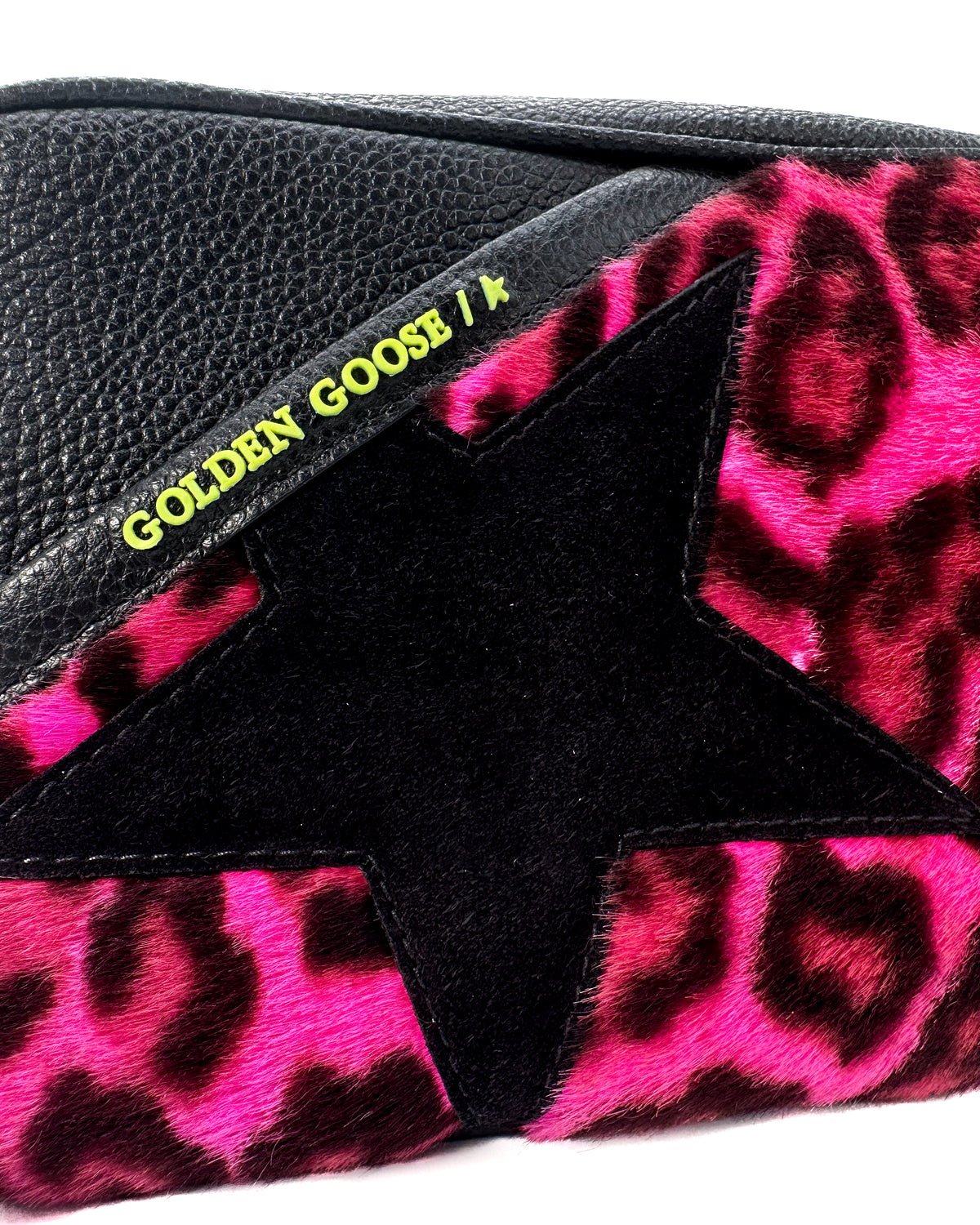 Golden Goose Bolsa Star Bag Animal Print Pink · Premium Avenue