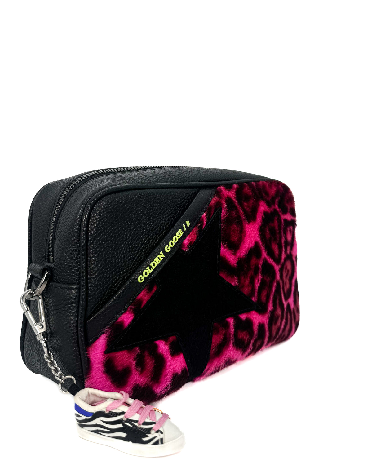 Golden Goose Bolsa Star Bag Animal Print Pink · Premium Avenue