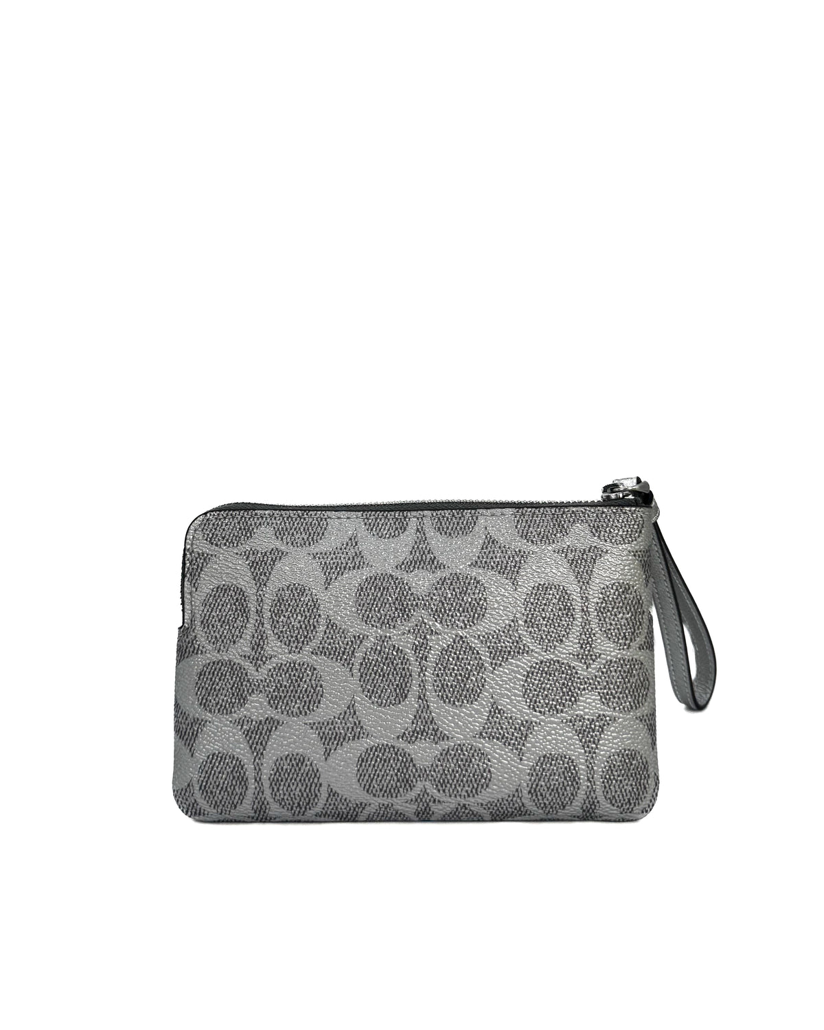 Coach Accesorio Crn Zip Mtlc Signature Sv/Gray/Silver · Premium Avenue