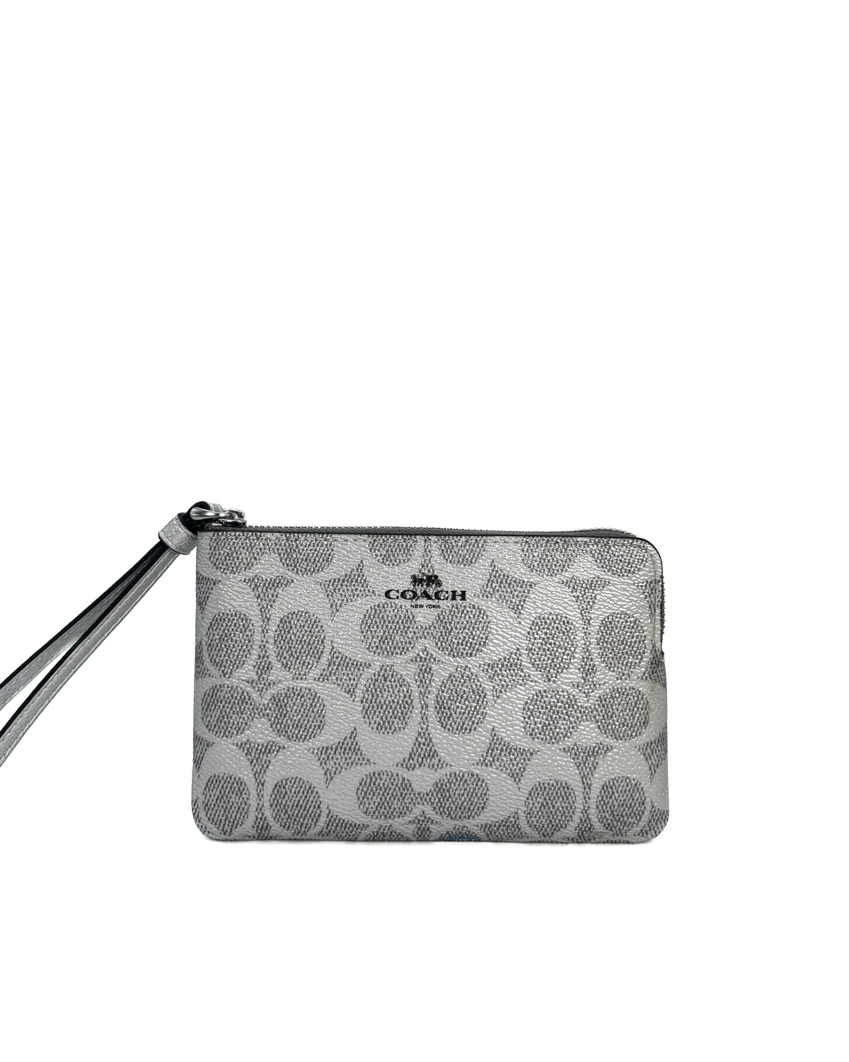 Coach Accesorio Crn Zip Mtlc Signature Sv/Gray/Silver · Premium Avenue