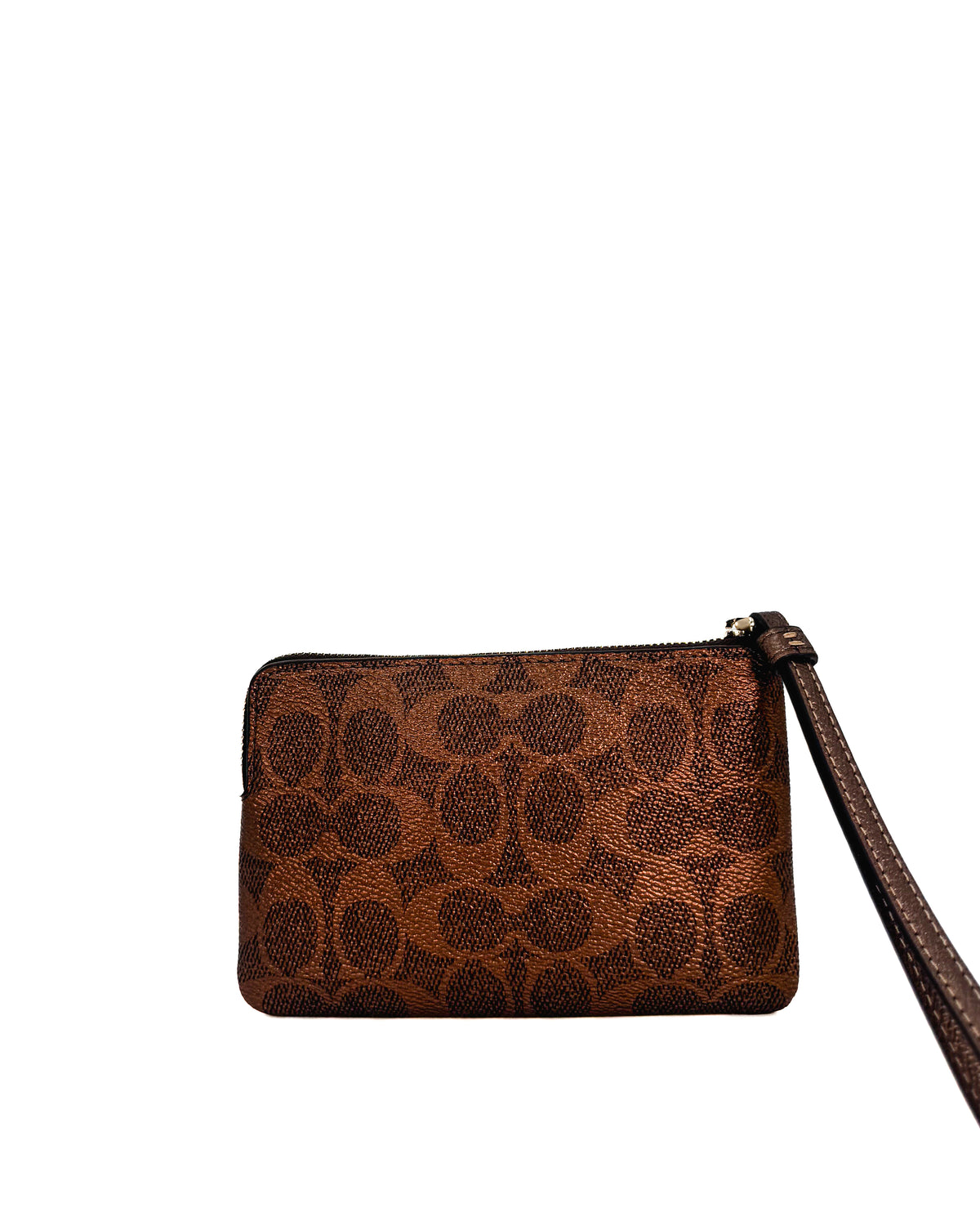 Coach Accesorio Crn Zip Mtlc Signature Im/Brown/Copper · Premium Avenue