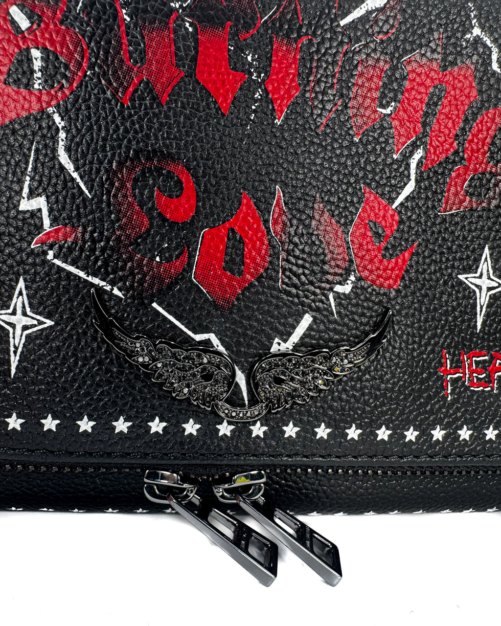 Zadig & Voltaire Bolsa Rock Grained Leather Punk Black · Premium Avenue