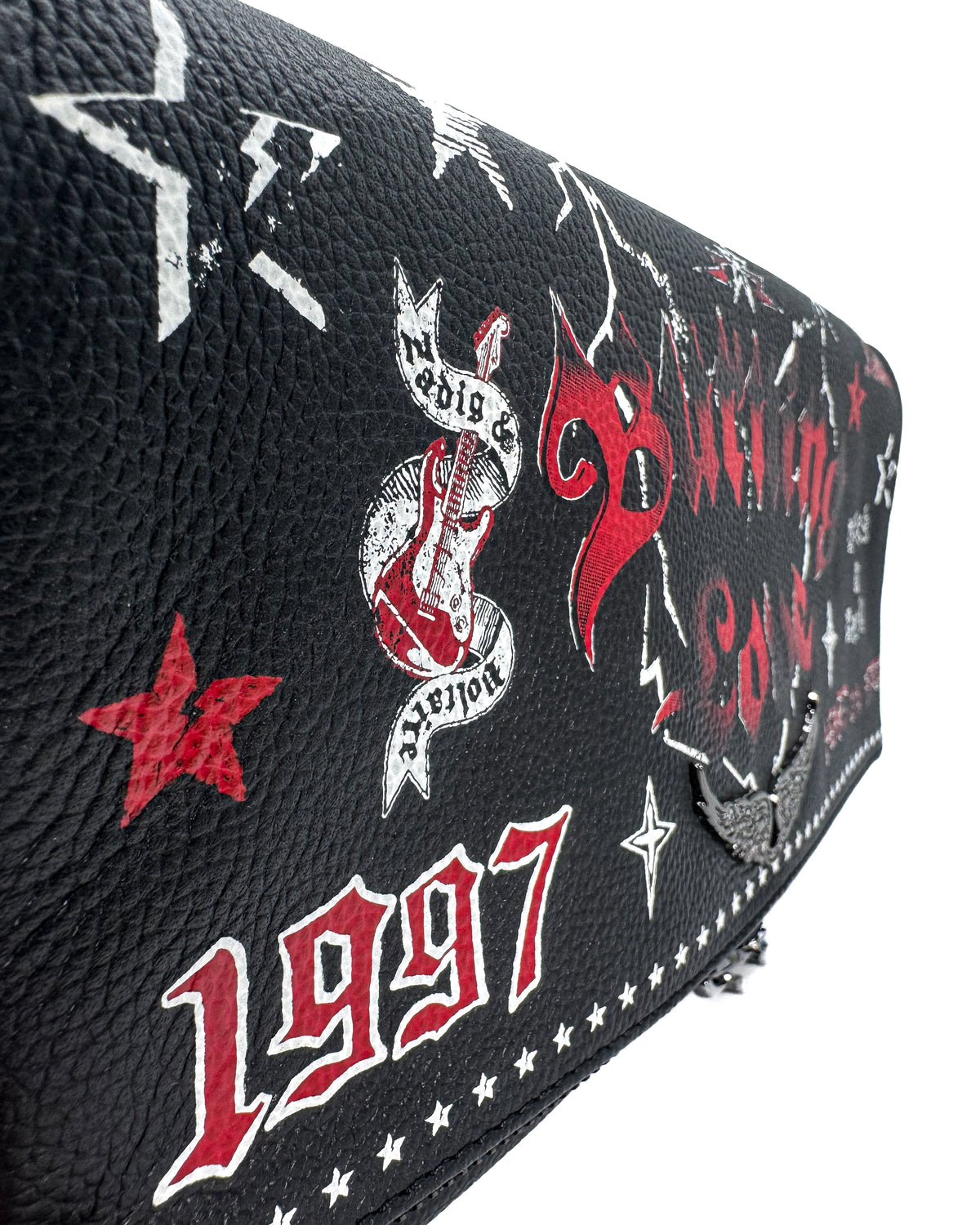 Zadig & Voltaire Bolsa Rock Grained Leather Punk Black · Premium Avenue