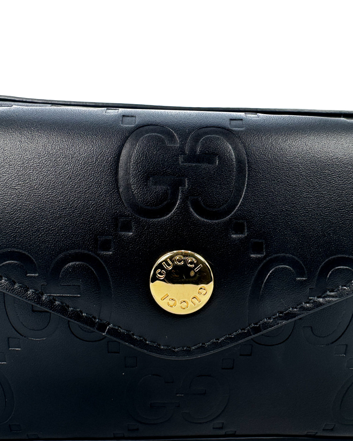 Gucci Bolsa Gg Super Mini Shoulder Bad Black · Premium Avenue