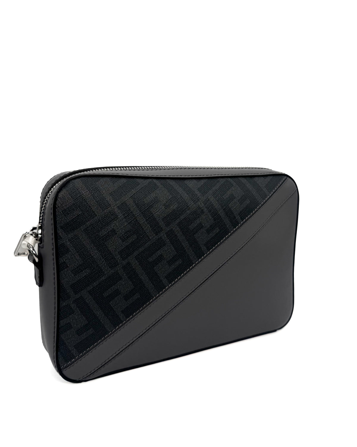 Fendi Bolsa Diagonal Camera Case Grey · Premium Avenue