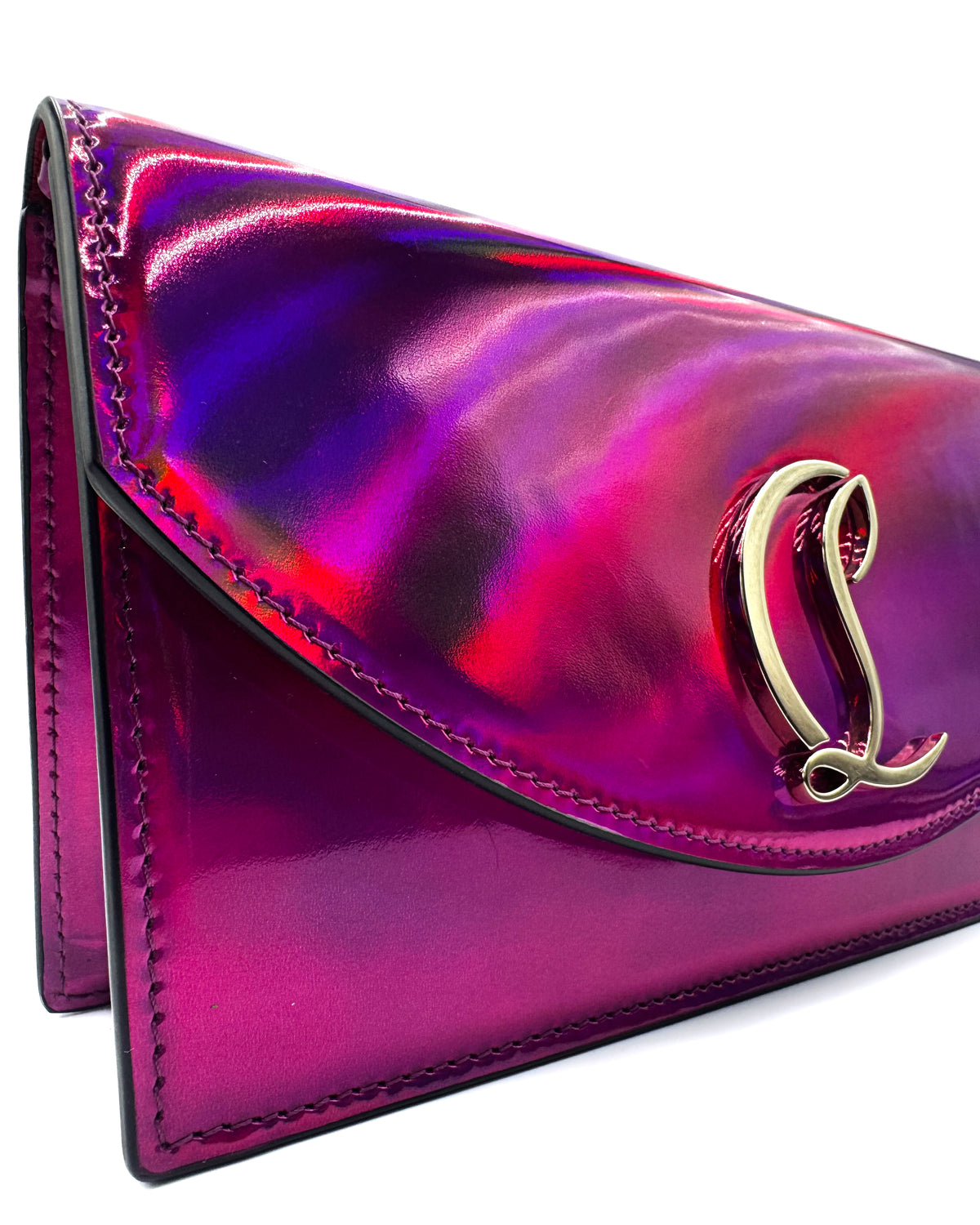 Christian Louboutin Bolsa Loubi 54 Fuxia/Gold · Premium Avenue