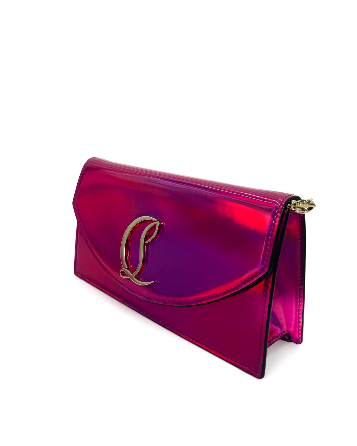 Christian Louboutin Bolsa Loubi 54 Fuxia/Gold · Premium Avenue