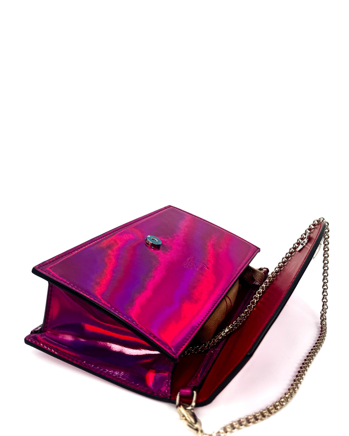 Christian Louboutin Bolsa Loubi 54 Fuxia/Gold · Premium Avenue