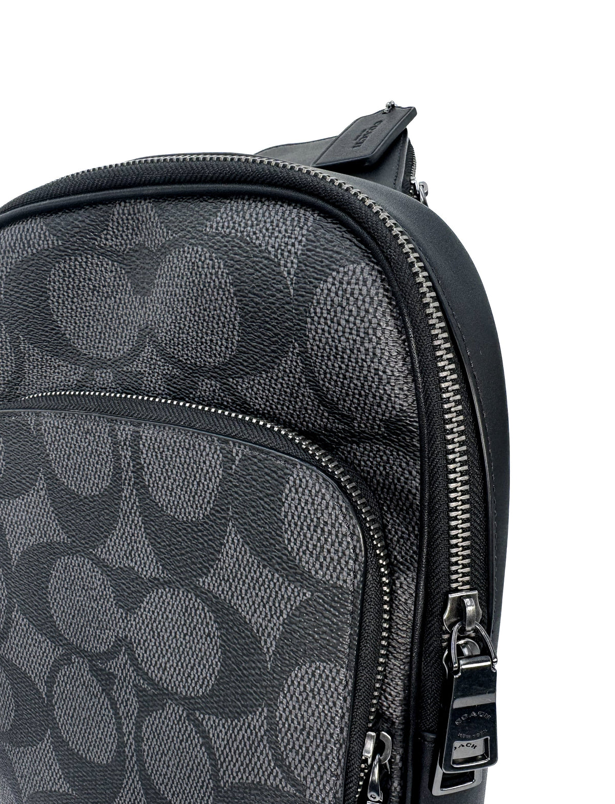 Coach Bolsa Ethap P M Sinature Black · Premium Avenue