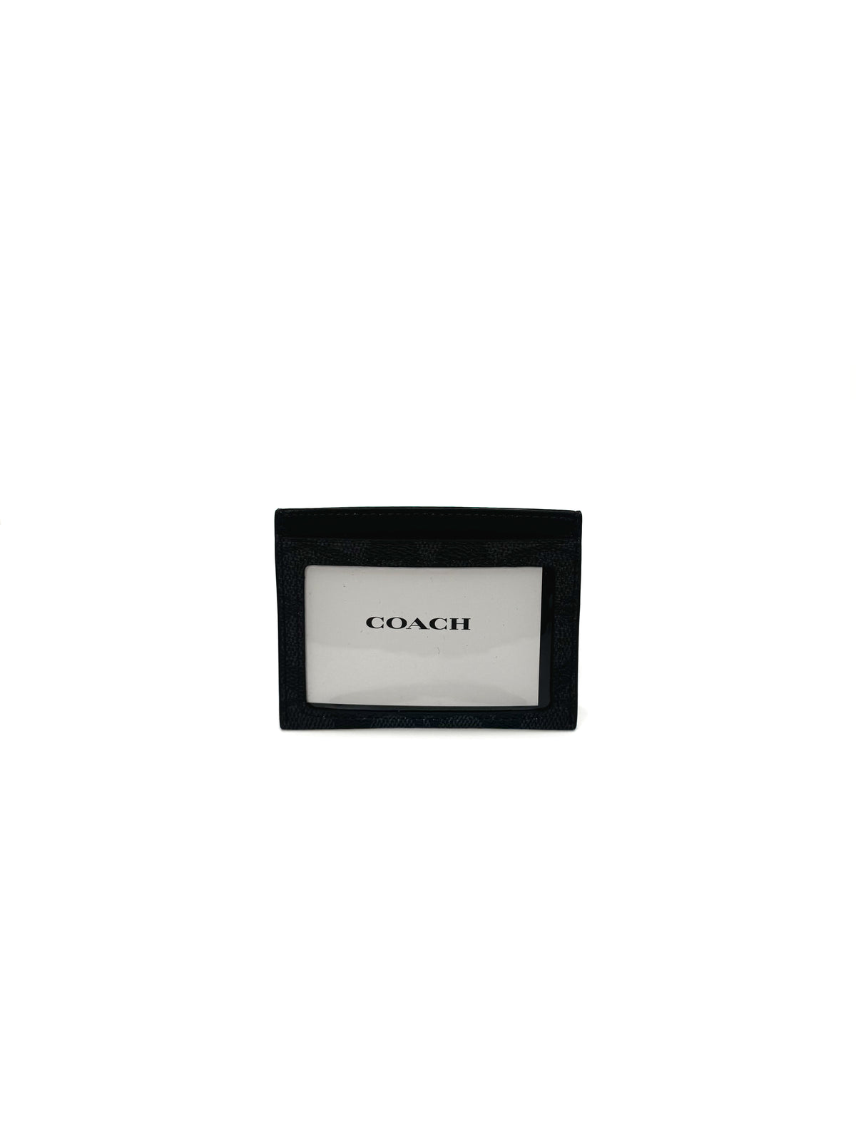 Coach Accesorio Slim Id Cc Signature Charcoal/Black · Premium Avenue