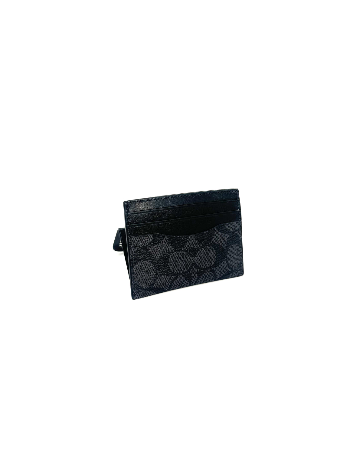Coach Accesorio Slim Id Cc Signature Charcoal/Black · Premium Avenue