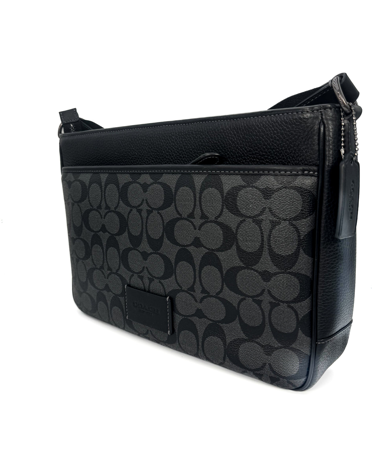 Coach Bolsa Distric Crossbody Signature Qb/Charcoal/Black · Premium Avenue
