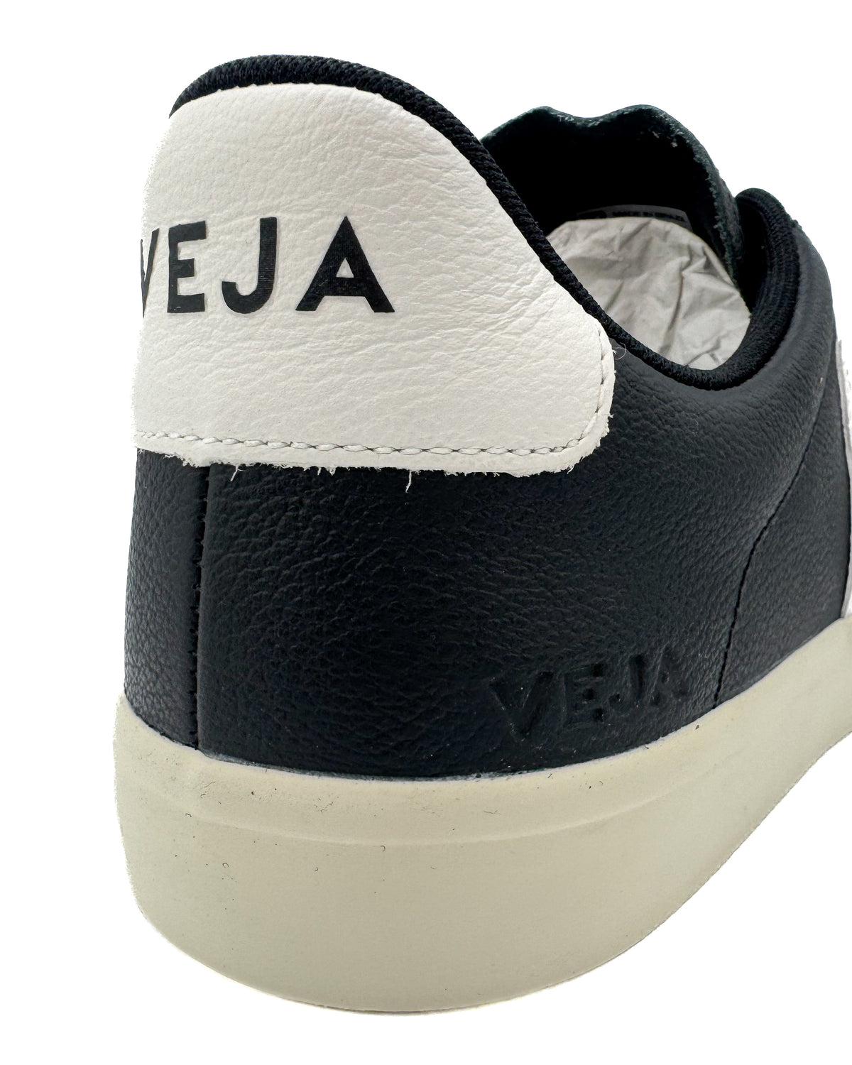 Veja Calzado Campo Chromefree Leather Black/White · Premium Avenue