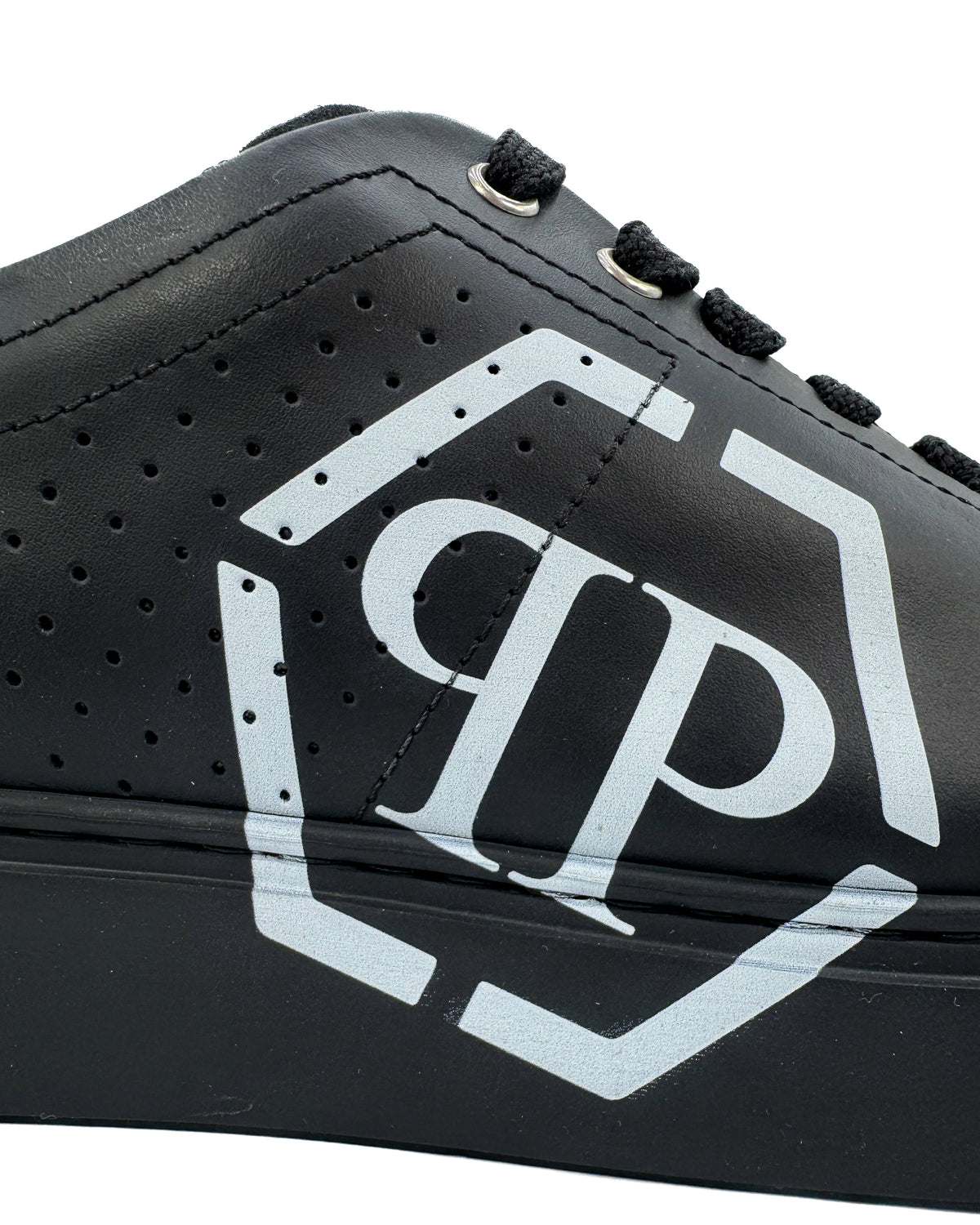 Philipp Plein Calzado Low Top Sneakers Carson Hexagon Black/Black · Premium Avenue