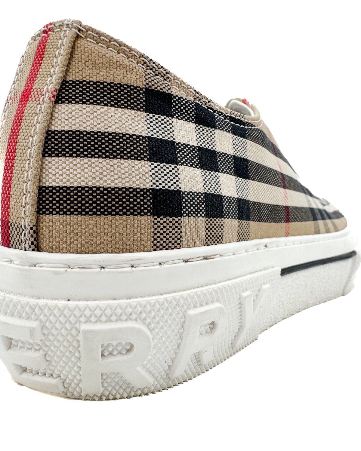 Burberry Calzado Vintage Check Cotton Beige/Blanco · Premium Avenue