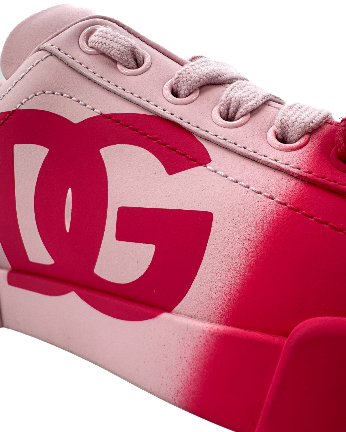 Dolce & Gabbana Calzado Portofino Sneaker Pink/Red · Premium Avenue