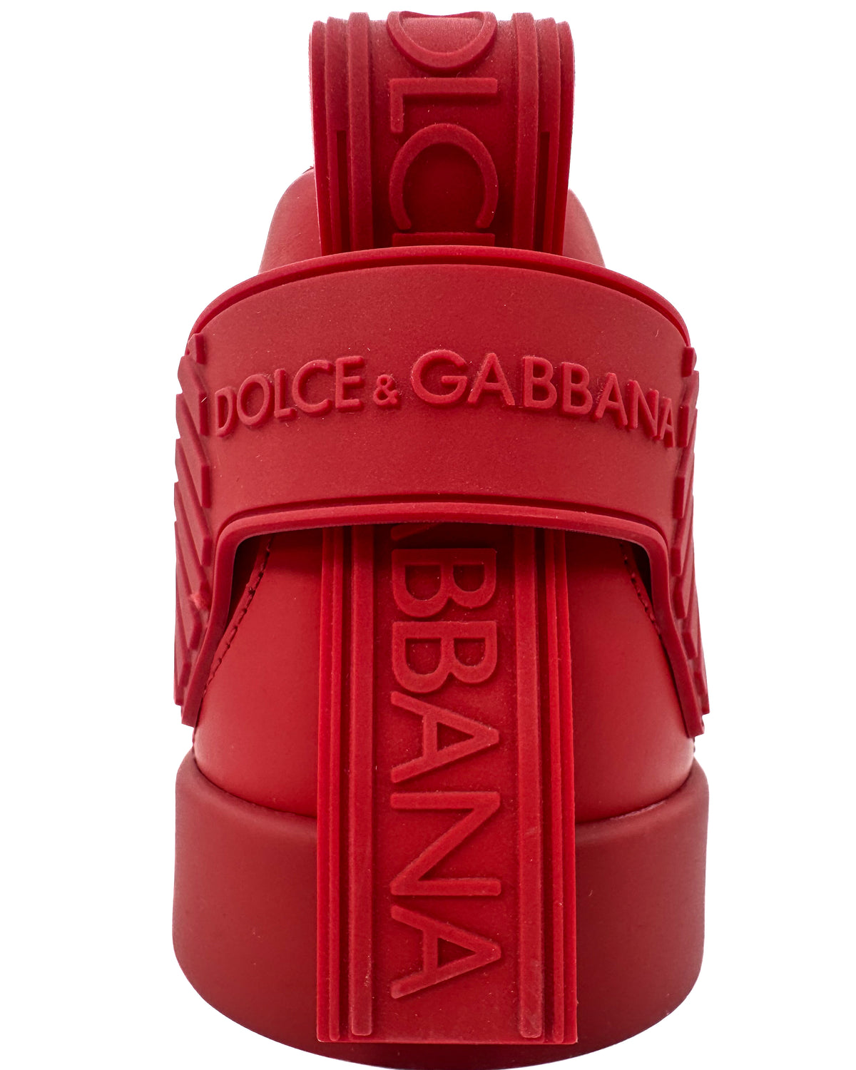 Dolce & Gabbana Calzado Portofino Sneaker Round Laces Patent Red · Premium Avenue