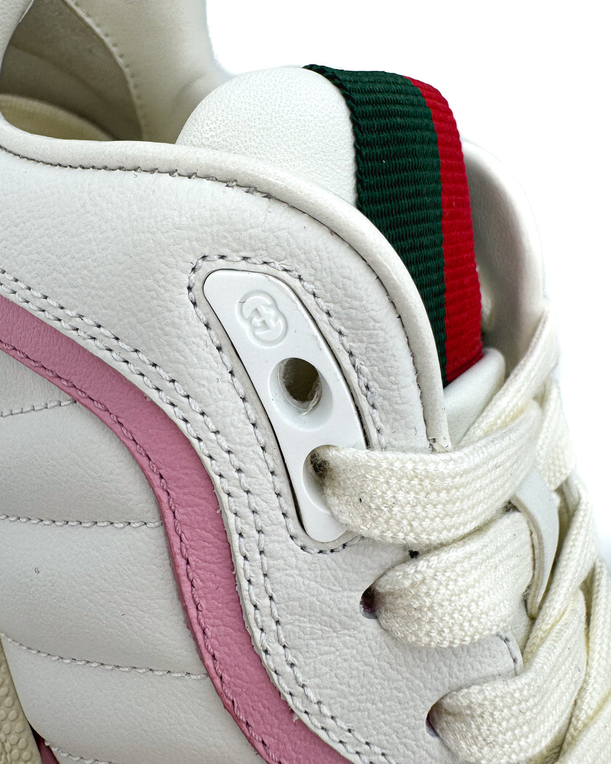 Gucci Calzado Leather Upper And Ru Pink/White · Premium Avenue
