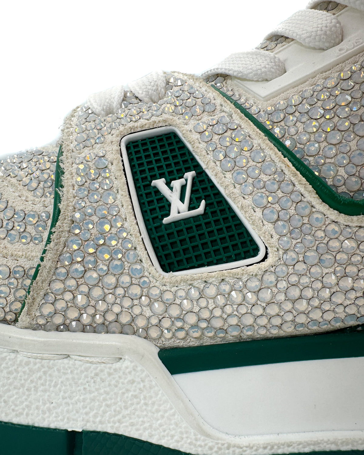 Louis Vuitton Calzado Trainer Green Strass Green/Crystal · Premium Avenue