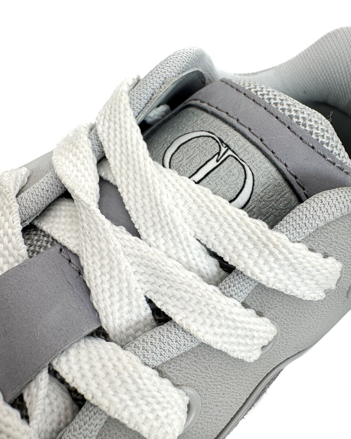 Dior Calzado B29 Smooth Calf Mesh Suede Grey/White · Premium Avenue