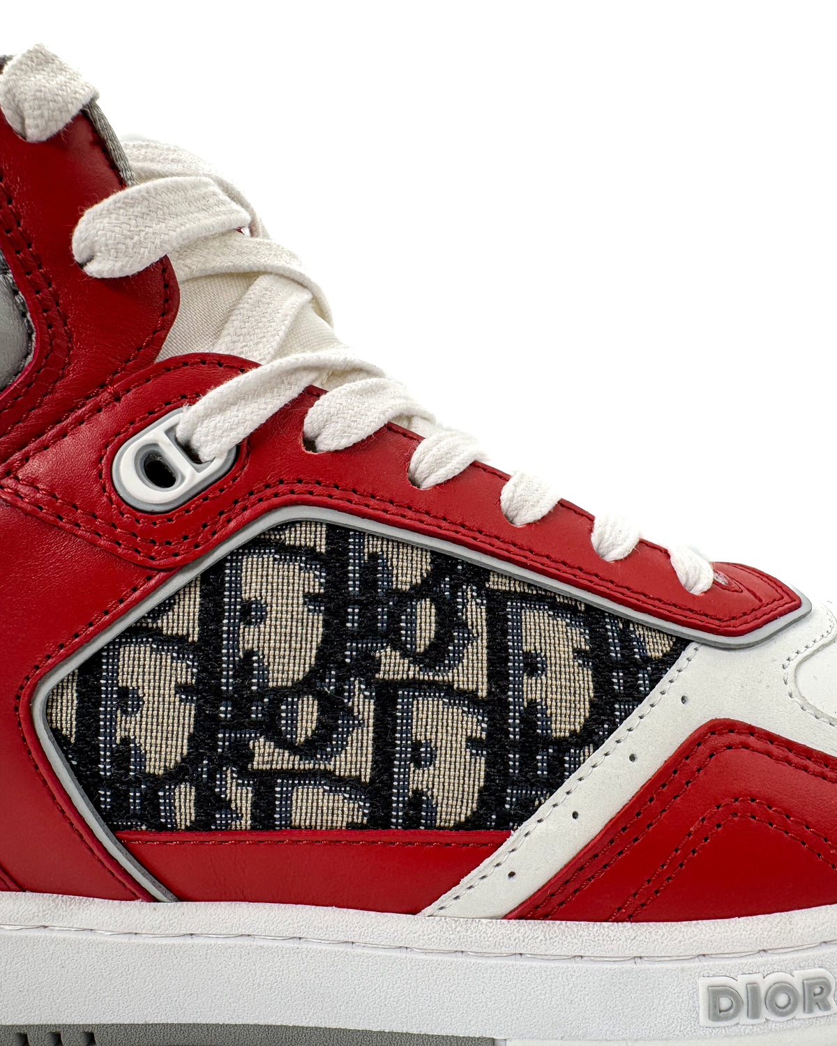 Dior Calzado B27 High Top Red/White · Premium Avenue