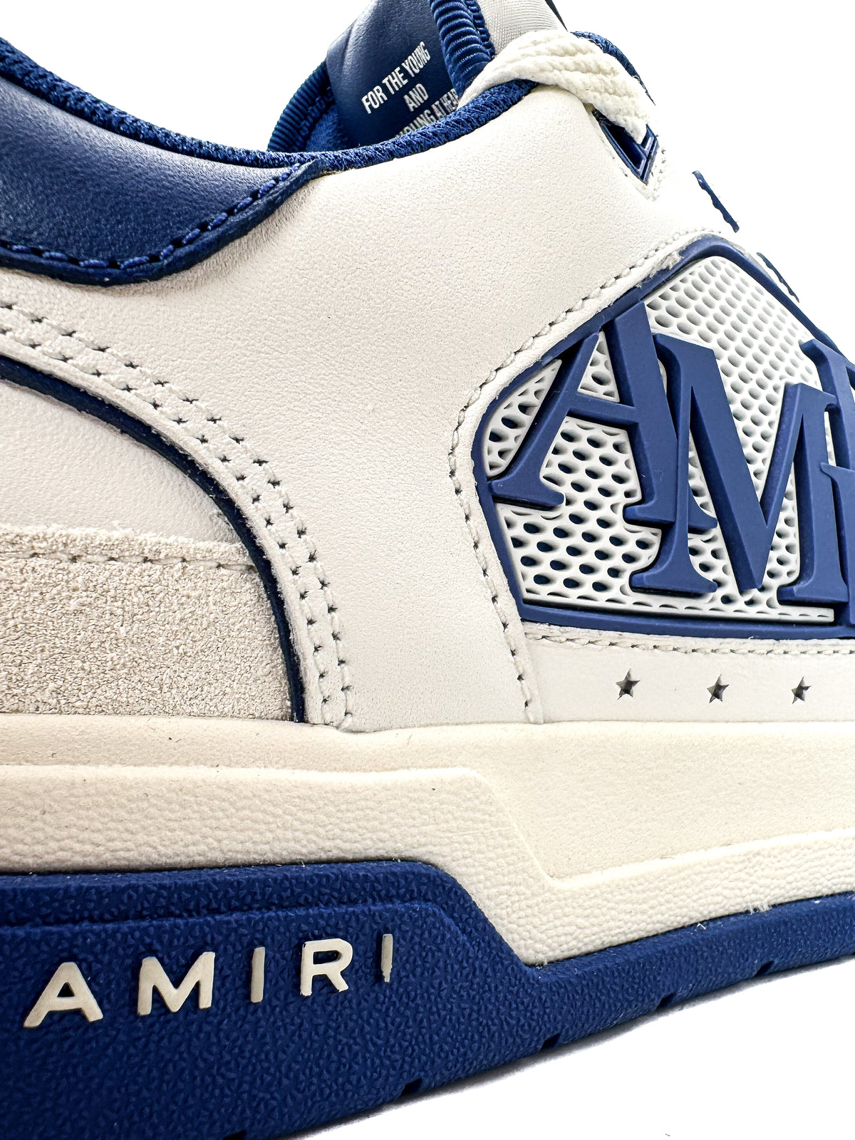 Amiri Calzado Classic Low White / Blue · Premium Avenue